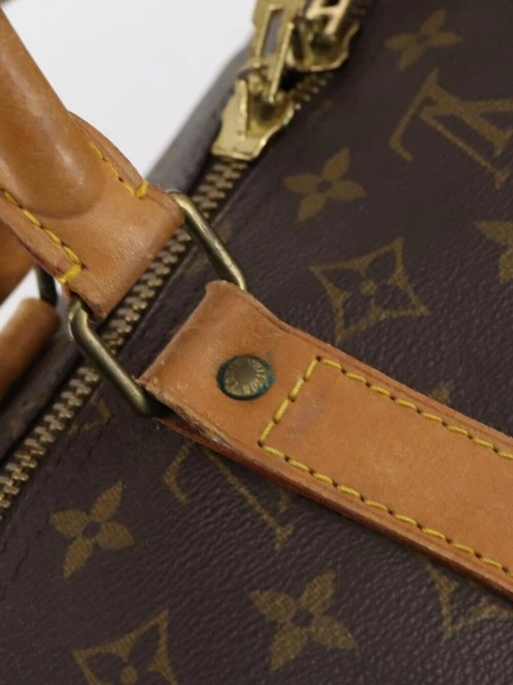 LOUIS VUITTON Monogram Keepall 55 Boston Bag M41424 LV Auth 147845 - Picture 11 of 15